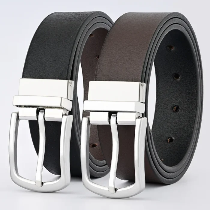 2 in 1 leather belt - Leather Belts Pakistan - Reversible Belt